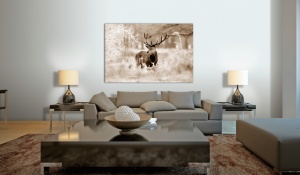 Πίνακας - Deer in Sepia 120x80 cm - Img 2