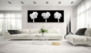 Πίνακας - Geometrical Trees 120x40 cm - Img 2