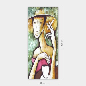 Πίνακας Rainbow Mirage Πολύχρωμος 50x120 cm - Img 3