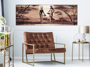 Πίνακας - Working Women (1 Part) Narrow 150x50 cm - Img 2