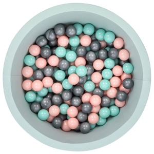 Πισίνα με μπαλάκια Bubble Pops v9 Μέντα 85x85x30 cm - Img 2