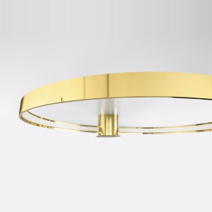 Πλαφονιέρα LED Rio, Γυαλιστερό χρυσό, 3000K, 78x87x12.5 cm - Img 4