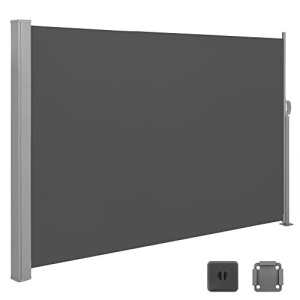 Πλευρική αντηλιακή τέντα, Songmics, Γκρι, 180x450 cm - Img 6