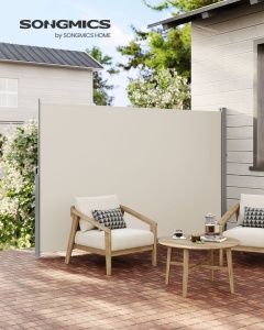 Πλευρική τέντα Songmics Ασημί 200x350 cm - Img 3