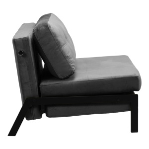 Πολυθρόνα Κρεβάτι Fancy Pako World Γκρι 95x98x70 cm - Img 4