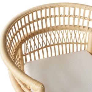 Πολυθρόνα με μαξιλάρι Necorian Φυσικό 80x70x87 cm - Img 6