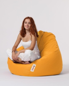 Πολυθρόνα Πουφ Κήπου Premium Κίτρινο 115x130x39 cm - Img 8