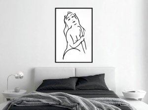 Πόστερ - Shape of a Woman, με μαύρη κορνίζα, 40x60 cm - Img 2