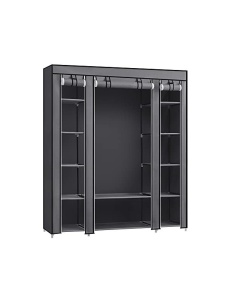Πτυσσόμενη Ντουλάπα, Songmics, 150 x 45 x 175, LSF003I02, Γκρι