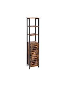 Ραφιέρα αποθήκευσης, Vasagle, Rustic Καφέ, LSC37BX, 37 x 30 x 167 cm