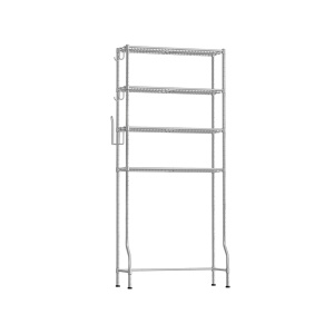 Ραφιέρα μπάνιου πάνω από WC Songmics Γκρι 83x30x179 cm