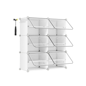 Ραφιέρα παπουτσιών Songmics Λευκό 82x32x92 cm