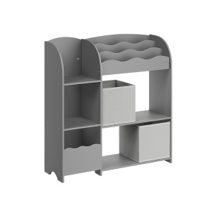 Ράφι αποθήκευσης παιχνιδιών Songmics Γκρι 93x30x100 cm