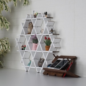 Ράφι din carton HEXBEYAZ Λευκό 70x67x11 cm - Img 3