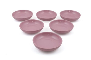 Σετ κεραμικά μπολ για σος (6 τεμάχια) Mayd100 Ροζ 13x13x3.3 cm - Img 2