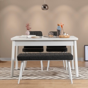 Σετ τραπέζι και καρέκλες 4 τεμάχια Costa 1053-3 B