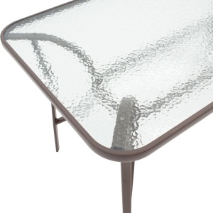 Σετ τραπεζαρίας Sussie-Ensure, Pako World, Μέταλλο, Καφέ, 120x70x70 cm - Img 7