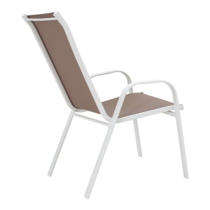 Σετ τραπεζαρίας Calan-Ensure, Pako World, Μέταλλο, Λευκό, 120x70x70 cm - Img 3