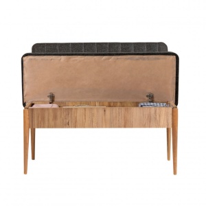 Σετ τραπέζι και καρέκλες 5 τεμάχια Vina 105 Atlantic Pine-Ανθρακί - Img 3