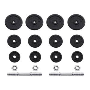 Σετ 2 αλτήρες Songmics Μαύρο 35x21.3x21.3 - Img 5