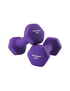 Σετ 2 αλτήρες, Songmics, 2 x 2 Kg, Mov