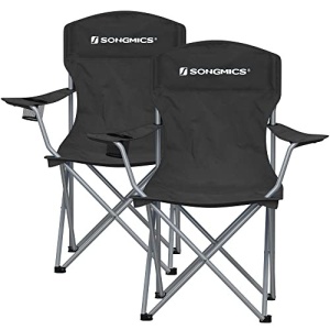 Σετ 2 καρέκλες camping, Songmics, Μαύρο, 76x51.5x95.5 cm - Img 2
