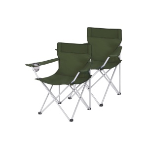 Σετ 2 καρέκλες camping Songmics Πράσινο 84x52x81 cm