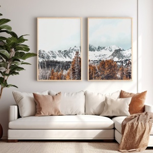 Σετ 2 πίνακες Essen Πολύχρωμο 33x1.5x48 cm