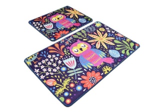 Σετ 2 πατάκια μπάνιου Owls Garden