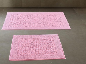 Σετ 2 πετσέτες ποδιών Pera Pink 60x50 και 60x100 cm (Βαμβάκι 100%)