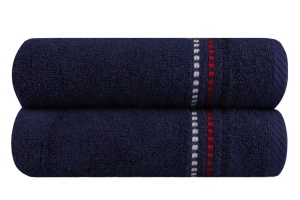 Σετ 2 πετσέτες κουζίνας Marina Dark Blue Deniz 50x70 cm (Βαμβάκι 100%) - Img 2