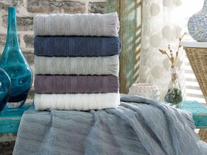 Σετ 6 πετσέτες 70x140 Saheser Arvadia (Βαμβάκι 100%)