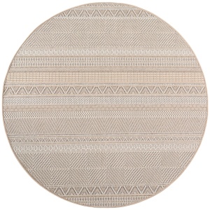 Στρογγυλό Χαλί Desert etno V3 Μπεζ 160x160 cm - Img 7