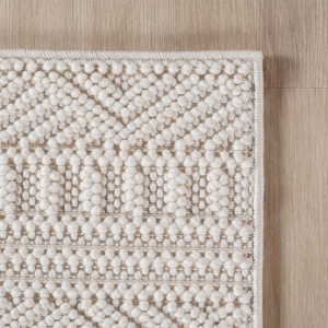 Στρογγυλό Χαλί Helix etno V3 Κρεμ 120x120 cm - Img 5