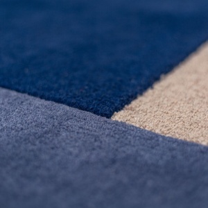 Στρογγυλό Χαλί Mia Segment Μπλε 150x150 cm, Flair Rugs - Img 4