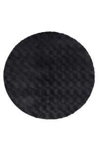 Στρογγυλό Χαλί Diamond Cut Ανθρακί 200x200 cm