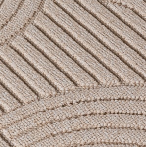 Στρογγυλό Χαλί Helix V2 Μπεζ 120x120 cm - Img 7