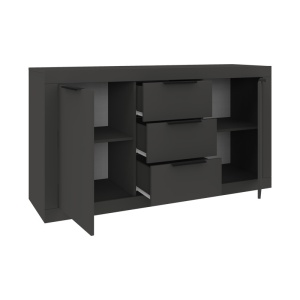 Συρταριέρα Doha Σκούρο Γκρι 150x45x80.5 cm - Img 3