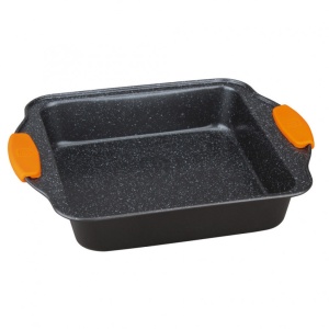 Ταψί ψησίματος με λαβή σιλικόνης, 27 cm, Orange BH/1135