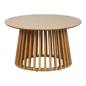 Τραπεζάκι σαλονιού Domonic, Pako World, MDF, Natural, 80x80x45 cm - Img 2