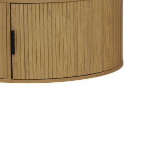 Τραπεζάκι σαλονιού Scandi MDF φυσικό χρώμα ξύλου D80x35.5cm - Img 4