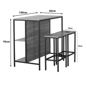 Τραπέζι Bailon Natural 100x60x95 cm - Img 6