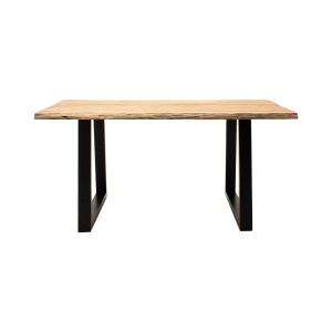 Τραπέζι Boho Miles, Pako World, ξύλο ακακίας πάχος 3.7 cm, Natural, 140x80x76 cm - Img 3