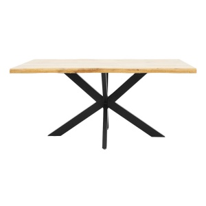 Τραπέζι Gilman MDF σε sonoma-Μαύρο 180x90x75 cm - Img 2