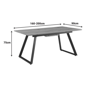 Τραπέζι Kannu Φυσικό 200x90x75 cm - Img 6