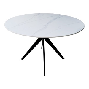 Τραπέζι Orbital, Λευκό, 120x120x76 cm - Img 3