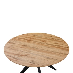 Τραπέζι Toda, Pako World, MDF, Sonoma, 120x120x75 cm - Img 3