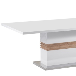 Τραπέζι Zoekrin MDF Λευκό 200x100x76 cm - Img 3