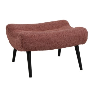 Υποπόδιο πολυθρόνας Silla, Pako World, Ροζ, 68x58x40 cm