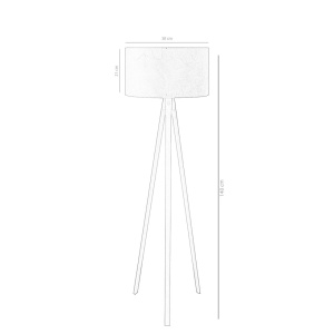 Φωτιστικό Δαπέδου AYD-2256 Ανθρακί 140x38x20 cm - Img 3